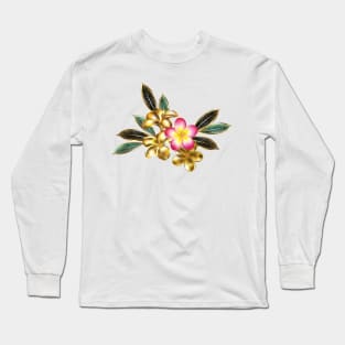 Golden plumeria Long Sleeve T-Shirt